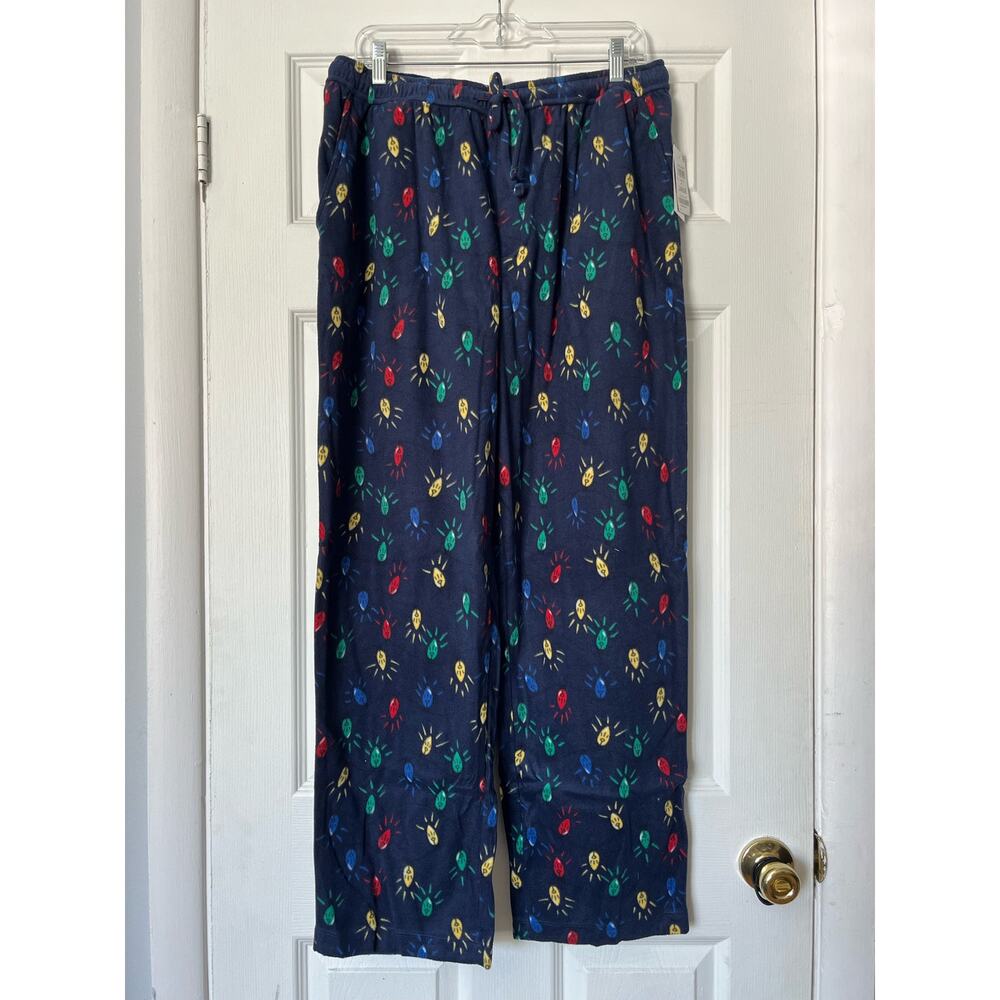 Club Room Fleece Christmas PJ Pants - Size L - NWT
